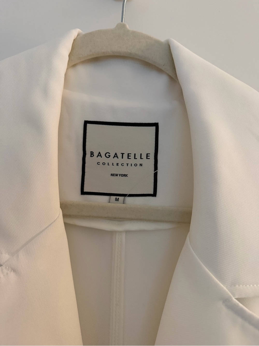 bagatelle Women's Double-Breasted Ivory Trench Coat - Picture 2 of 2